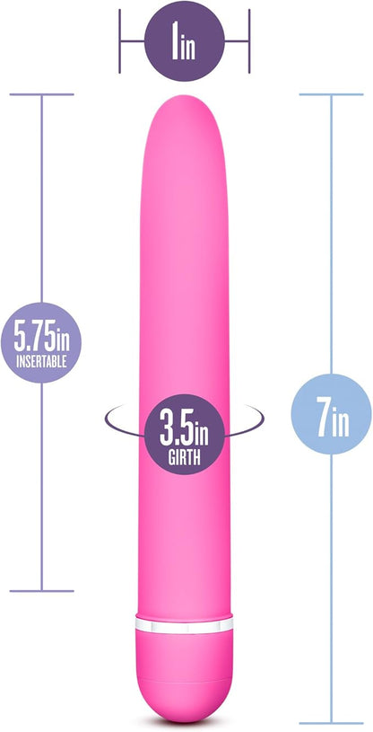 Pink Rose Luxuriate 7 Inch Bullet Vibrator - Vibrators - www.Coyha.com