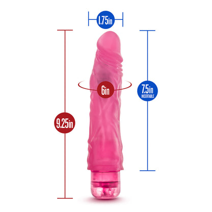 Pink The Drop Glow In The Dark 9 Inch Vibrator - Vibrators - www.Coyha.com