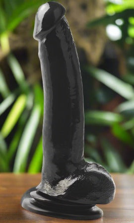 Wow Black Basix Rubber 9 inch Dildo With Suction Cup - Dildos - www.Coyha.com