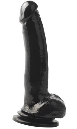 Wow Black Basix Rubber 9 inch Dildo With Suction Cup - Dildos - www.Coyha.com